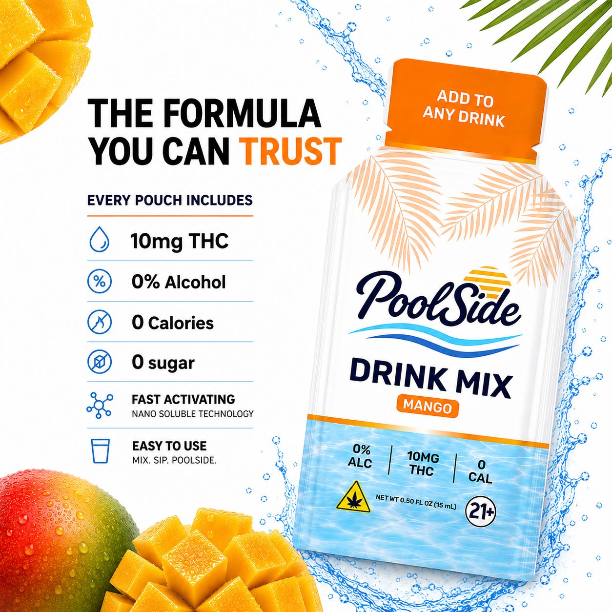 Mango THC Drink Mix | 10MG